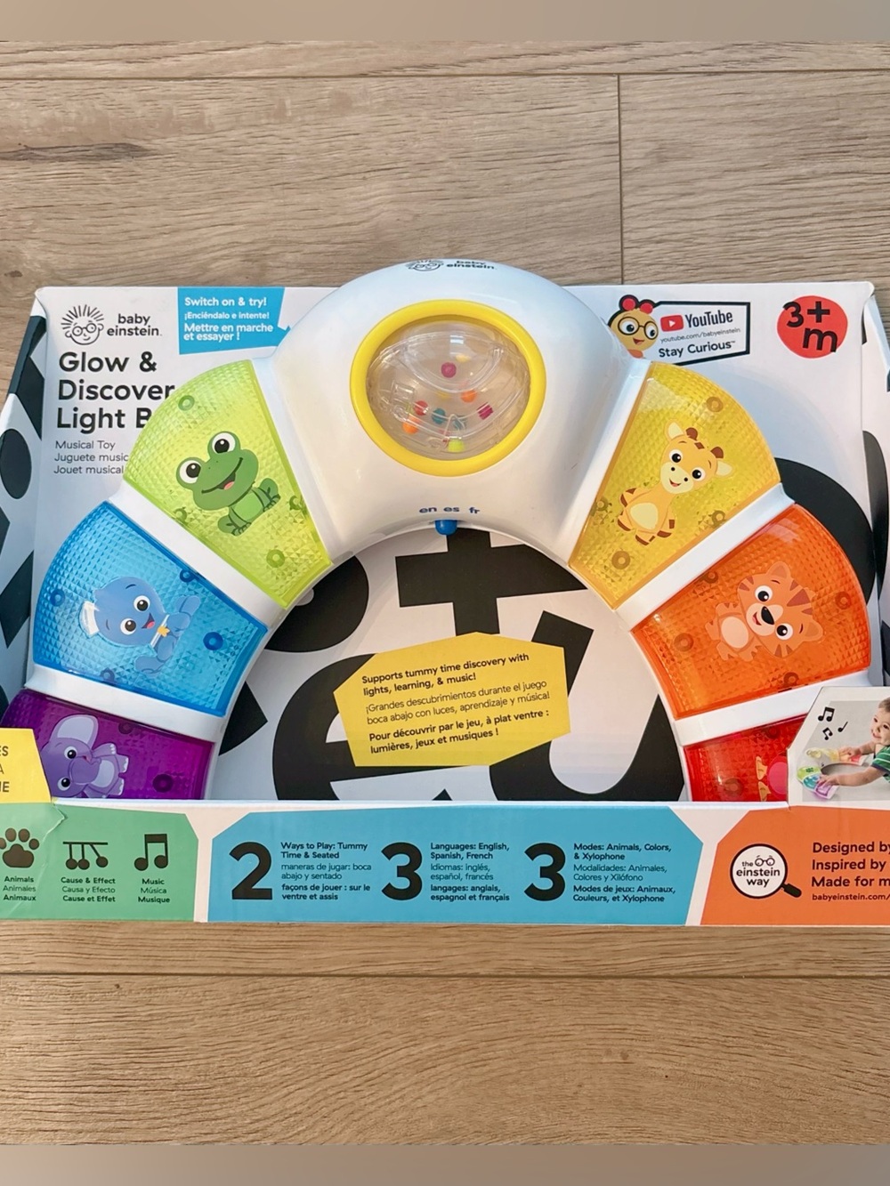 Baby Einstein Glow & Discover Light Bar Musical Toy
